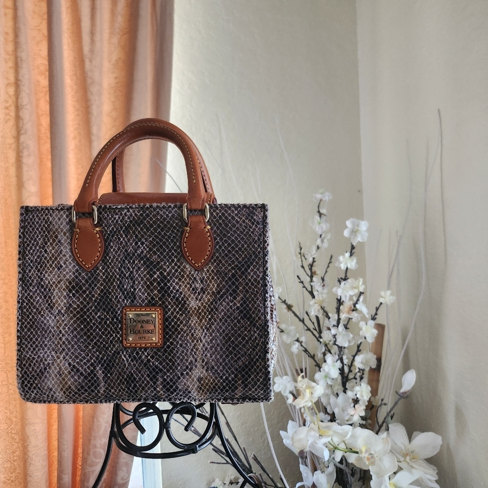 Dooney & Bourke Mini Janine Snakeskin Satchel